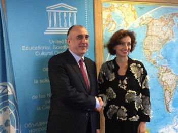 Minister of Foreign Affairs Elmar Mammadyarov met with the UNESCO Director-  General Audrey Azoulay