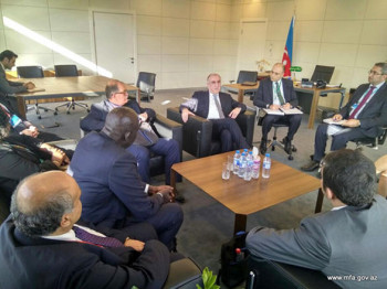 Foreign Minister Elmar Mammadyarov received the Permenant Represantatives of various countries to UNESCO attending the 4th World Forum on Intercultural Dialogue